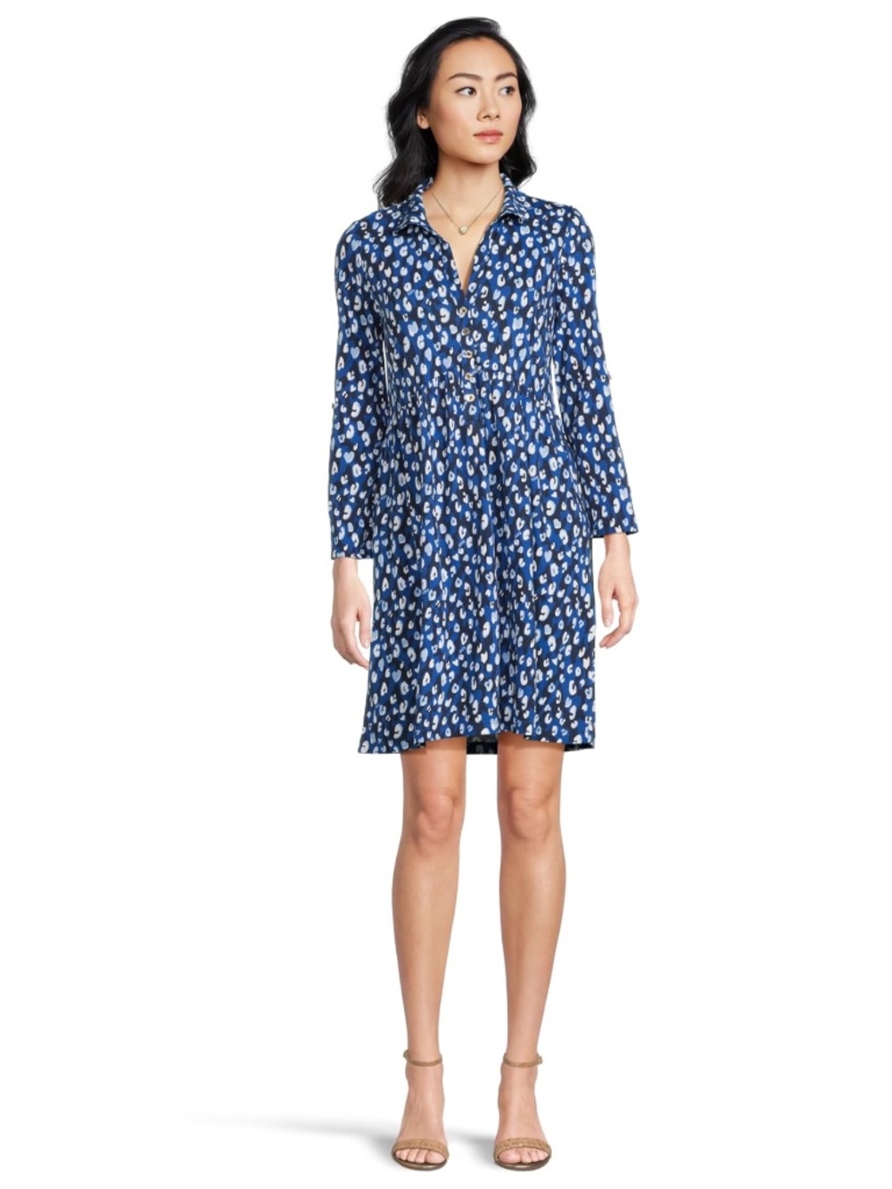 Lilly Pulitzer Saralyn Dress, Starlight Navy Youre An Animal, Size Medium